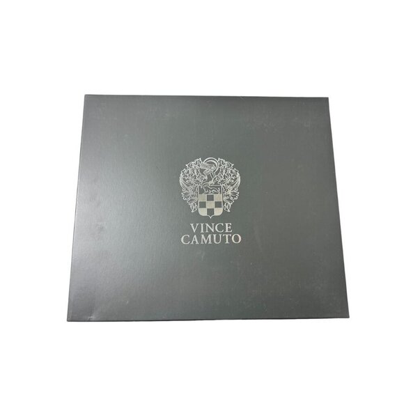 Vince Camuto Womens Brown Leather Open Toe Espadrille Wedge Sandals Sz 9 M New - Picture 10 of 11